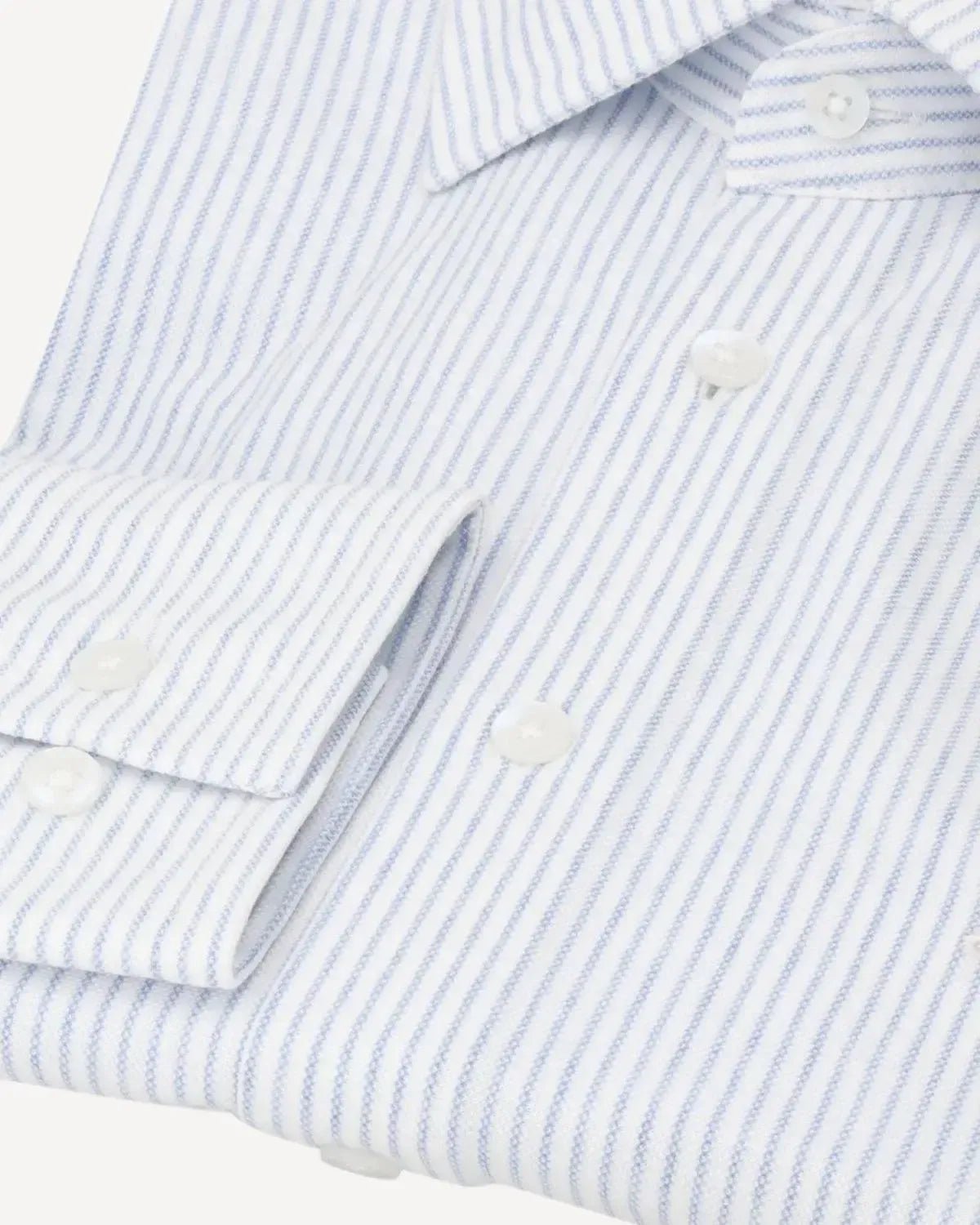 William Hunt Rope Stripe Textured Shirt White Blue – Savile Row Menswear Outlet | Malford of London